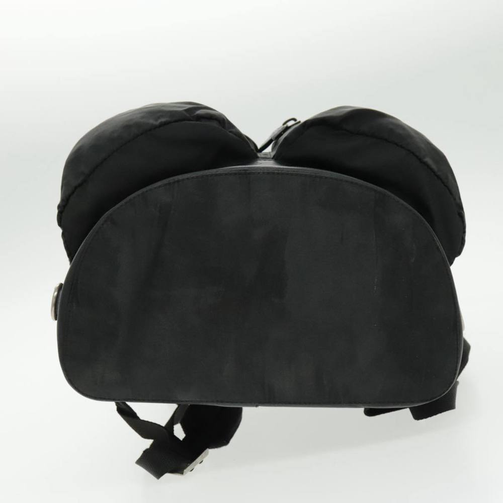PRADA Backpack Nylon Black Silver Auth ep6168 - Picture 5 of 16